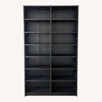 Dark Brown Wood Bookcase