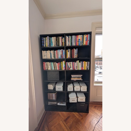 Used Dark Brown Wood Bookcase for sale on AptDeco
