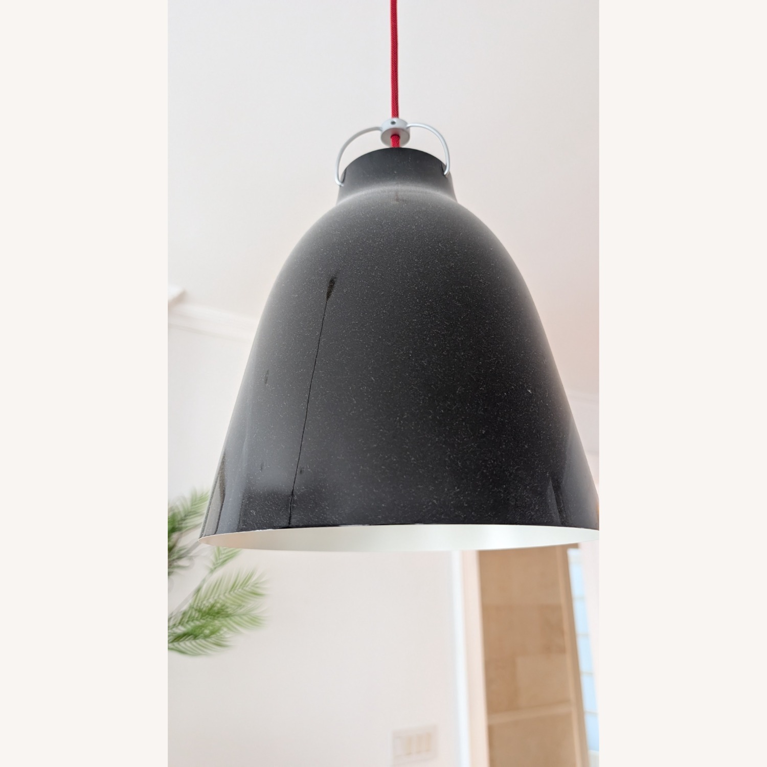 Cecile Manz - Caravaggio Black Metal Ceiling Lamp - image-5