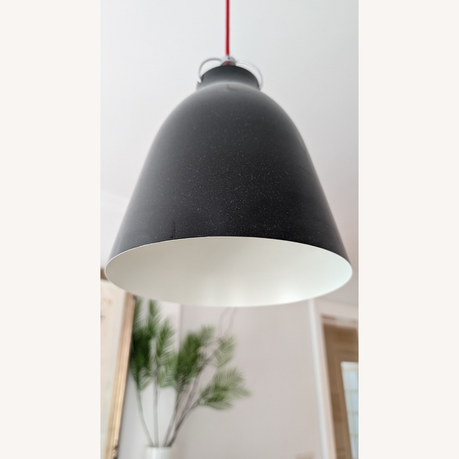 Cecile Manz - Caravaggio Black Metal Ceiling Lamp - image-4