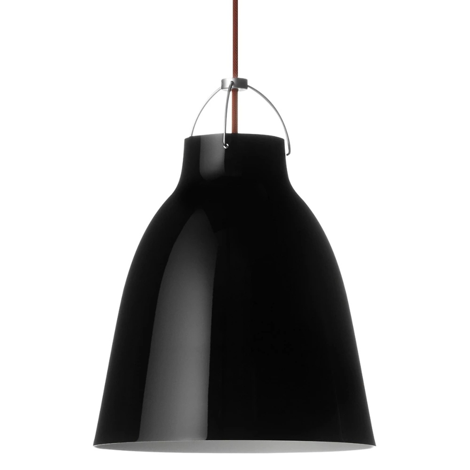 Cecile Manz - Caravaggio Black Metal Ceiling Lamp - image-6