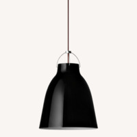 Cecile Manz - Caravaggio Black Metal Ceiling Lamp