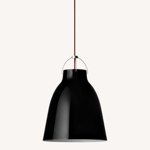 Used Cecile Manz - Caravaggio Black Metal Ceiling Lamp for sale on AptDeco
