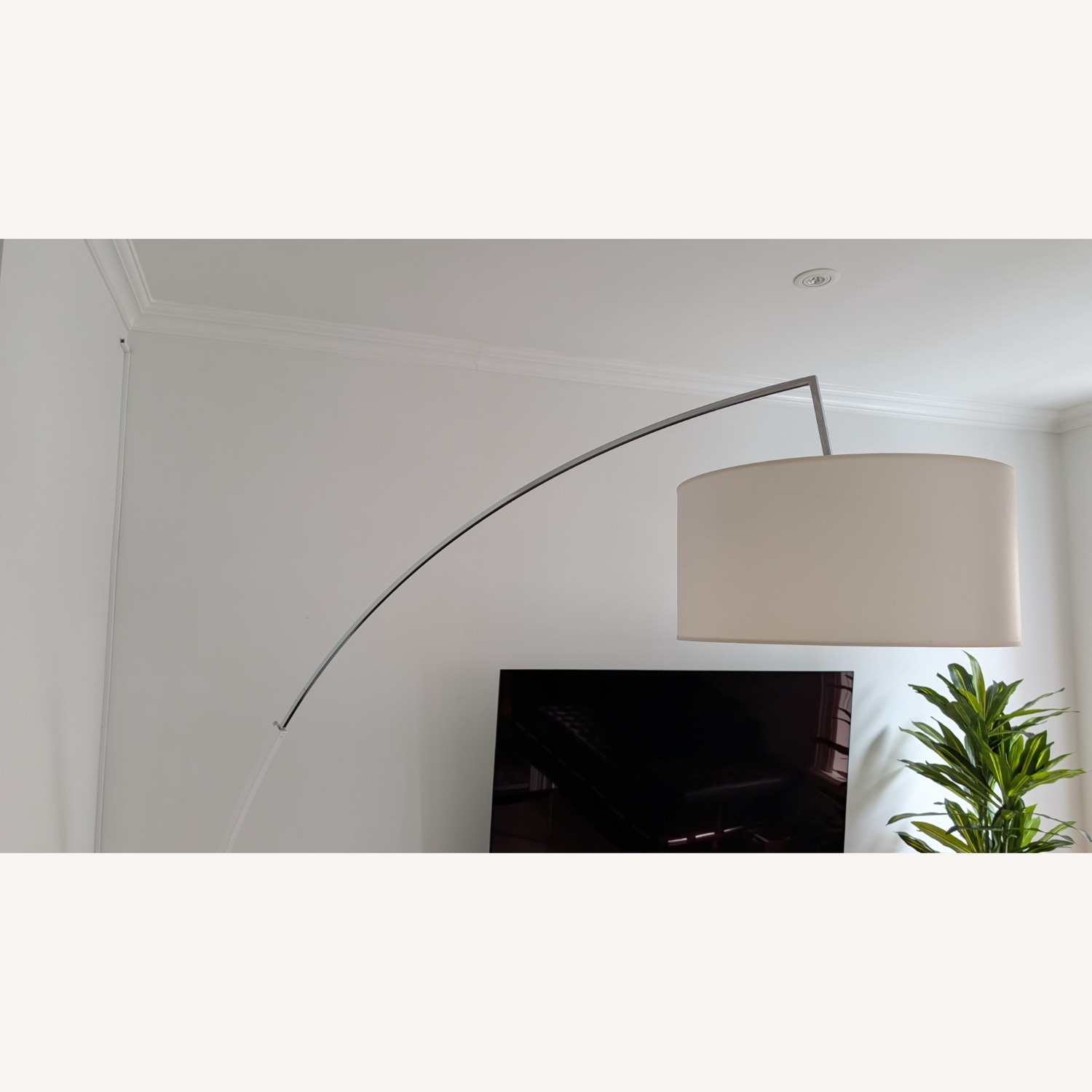 Ligne Roset Dimensions White Metal Floor Lamp - image-4