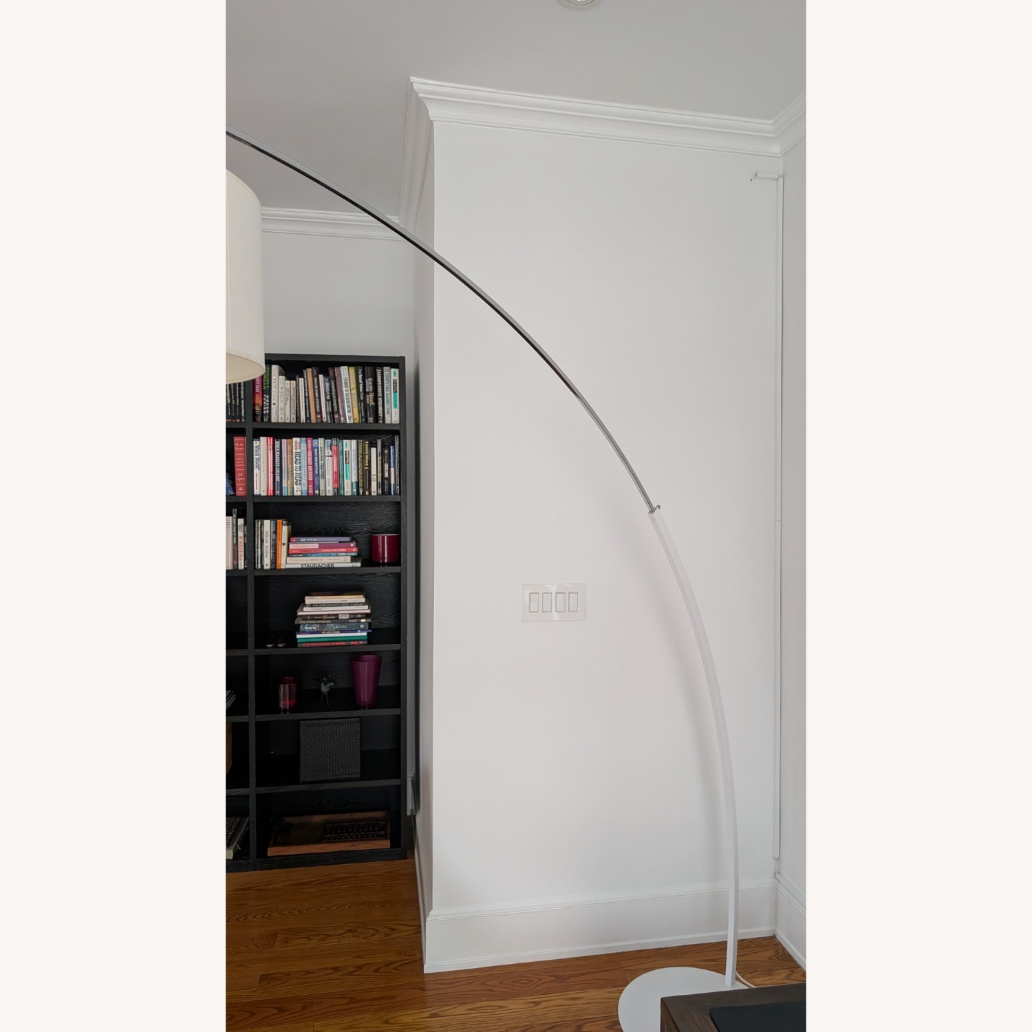 Ligne Roset Dimensions White Metal Floor Lamp - image-3