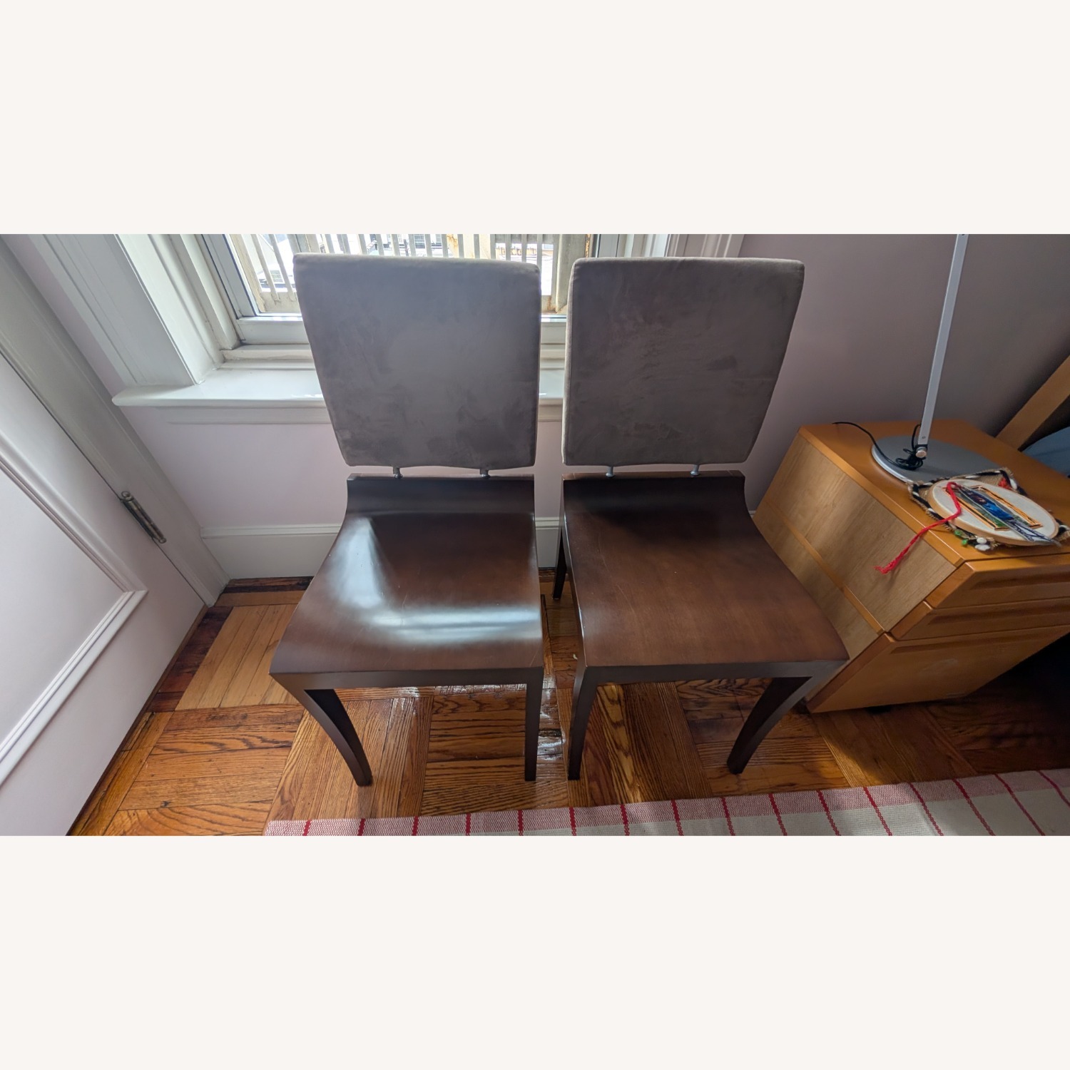 Ligne Roset Finn Dark Brown Wood Dining Chairs - image-2