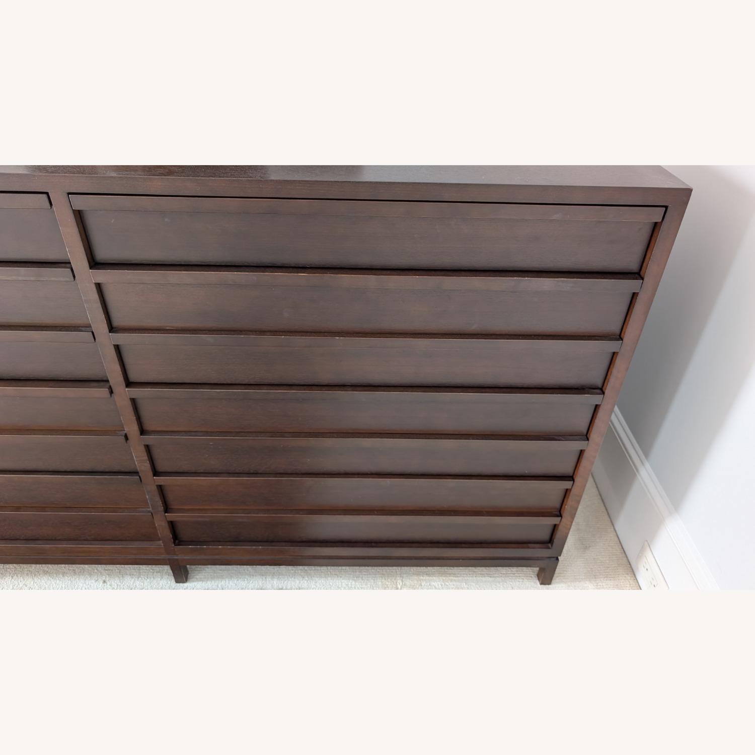 Amy Crain Dark Brown Wood Dresser - image-7