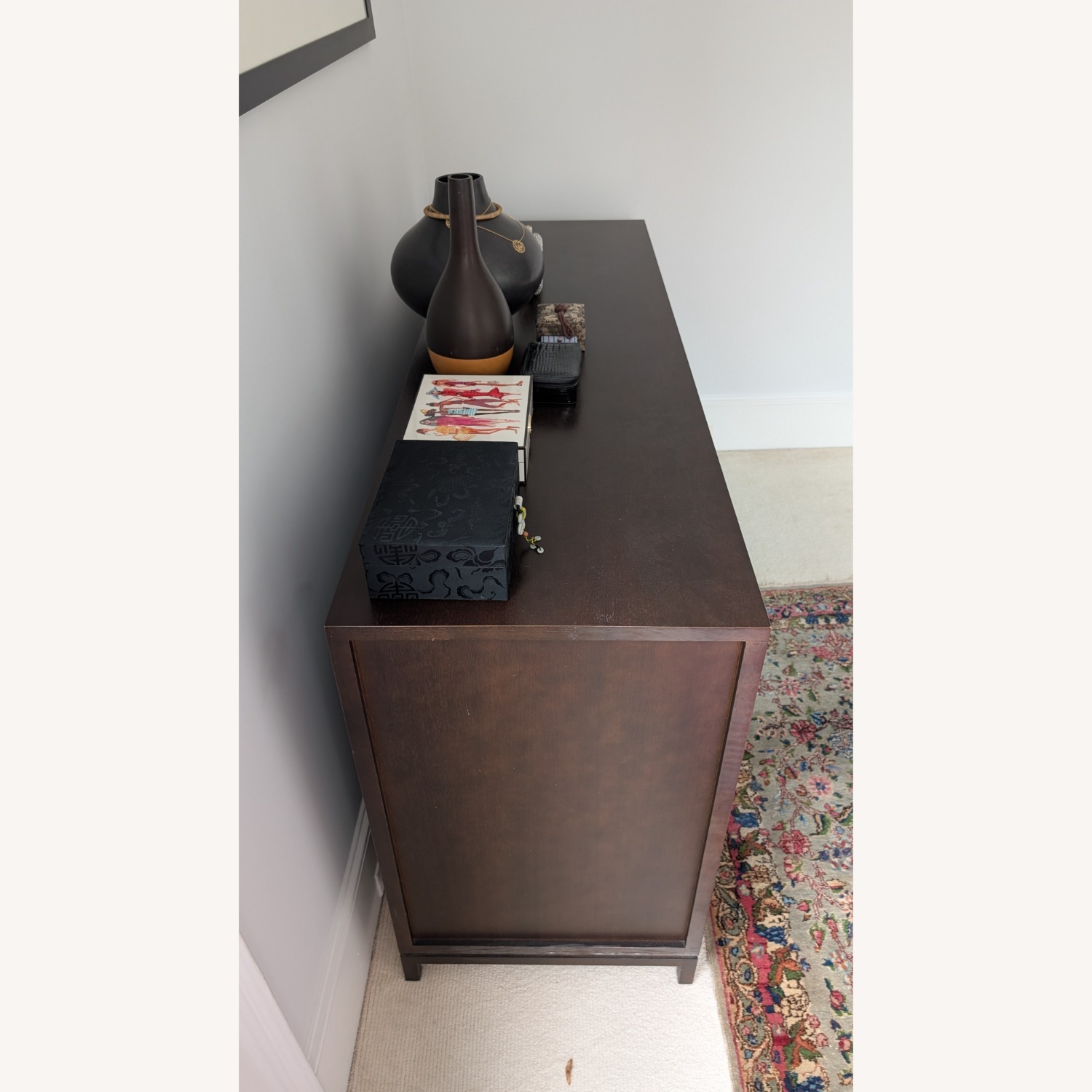 Amy Crain Dark Brown Wood Dresser - image-2