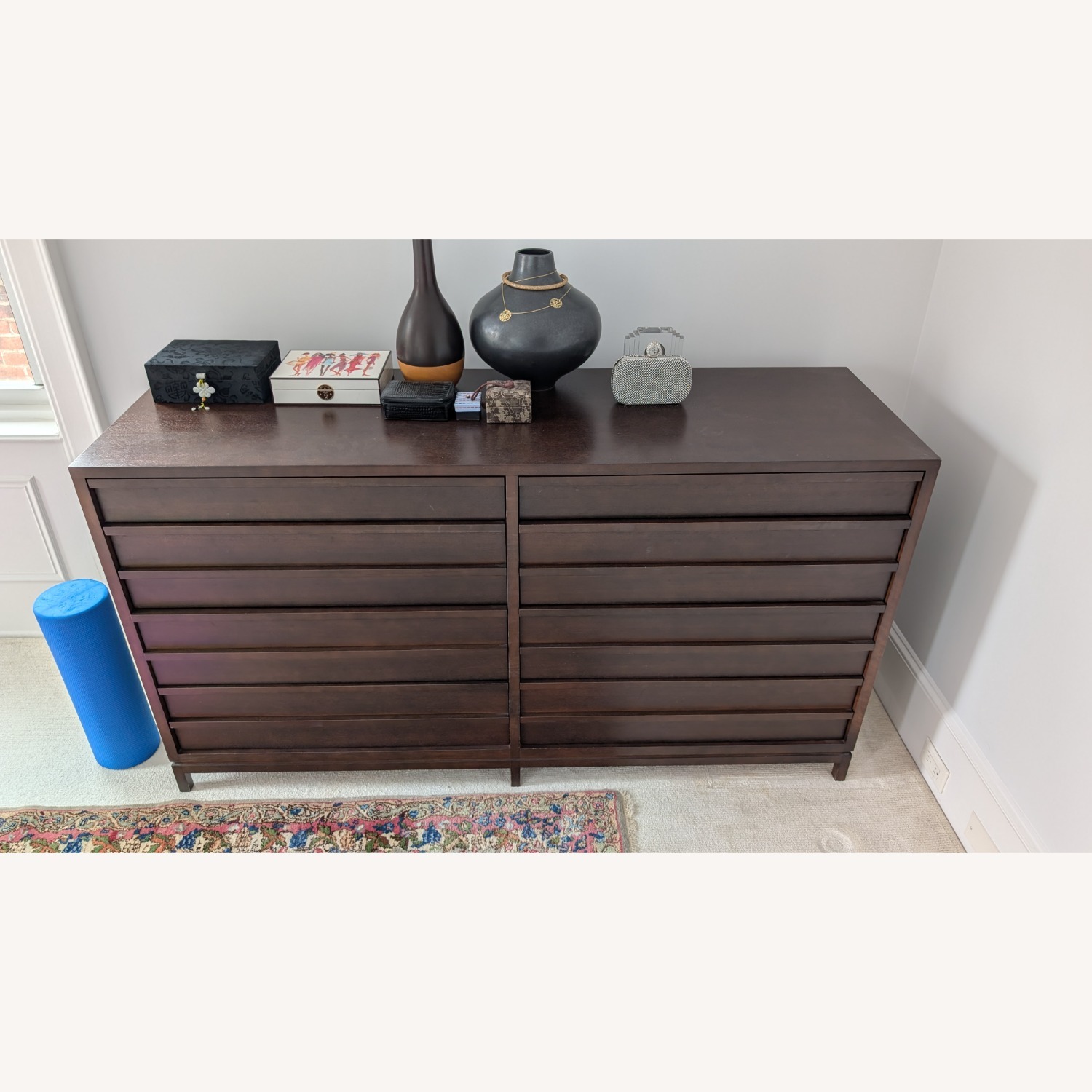 Amy Crain Dark Brown Wood Dresser - image-1