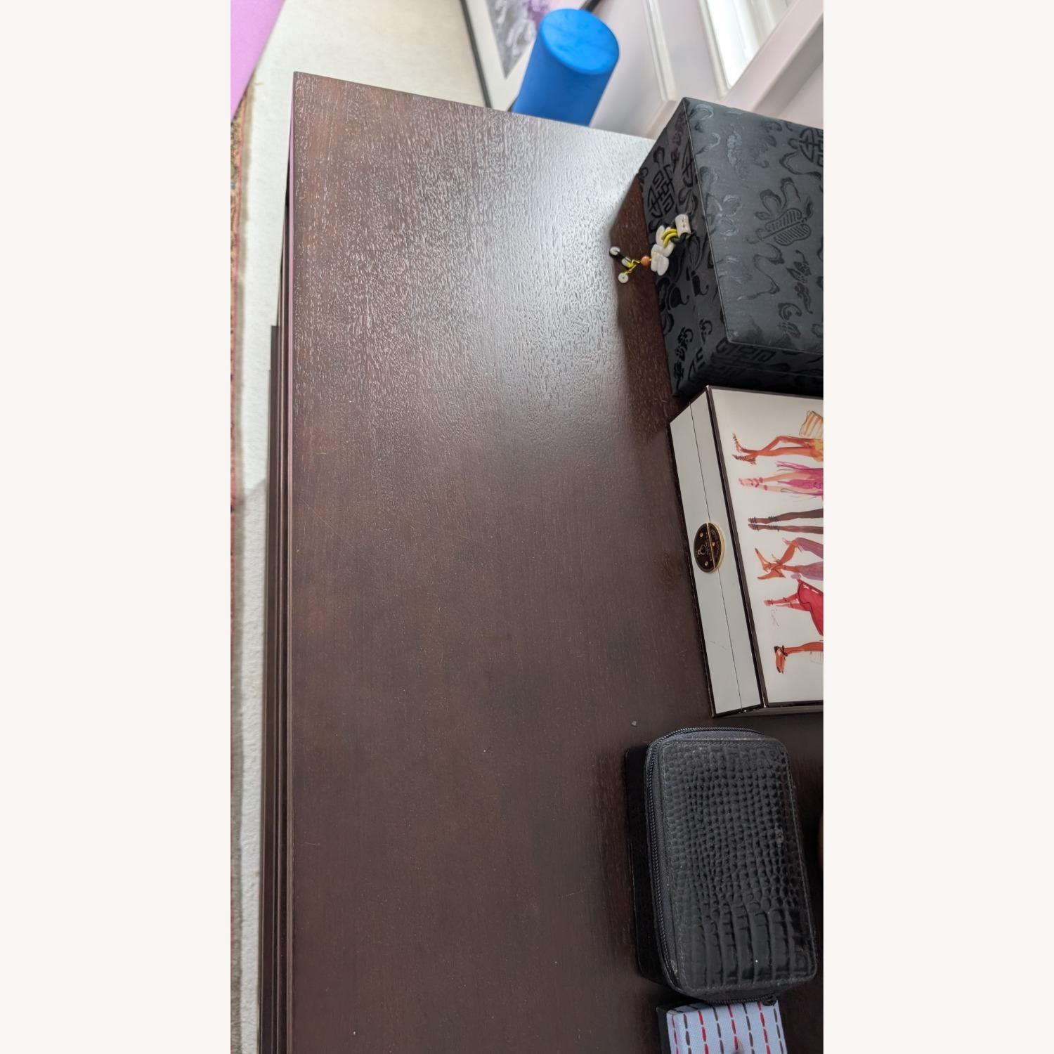 Amy Crain Dark Brown Wood Dresser - image-5