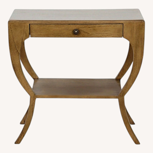 Used Lulu & Georgia Adara Light Brown Wood Side Tables for sale on AptDeco