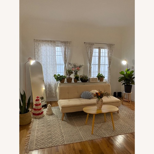 Used Bailey Natural Convertible Sofa Bed for sale on AptDeco