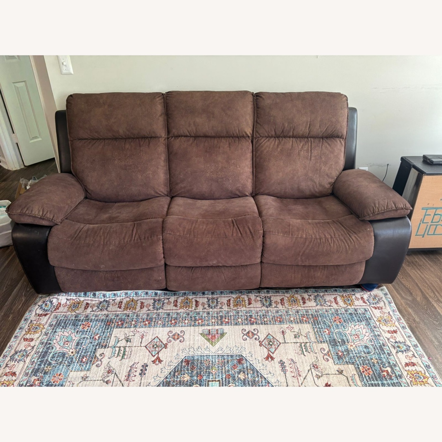 Dark Brown 3+ Seater Sofa - image-4