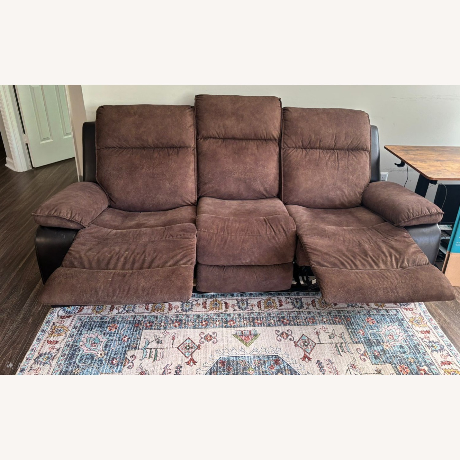 Dark Brown 3+ Seater Sofa - image-2