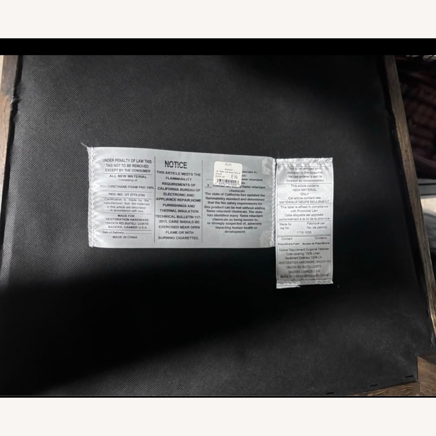 Restoration Hardware Vintage French Square Cane Natural Wood Dining Chair - image-4