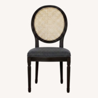 At Home Providence Black Fabric Dining Chairs