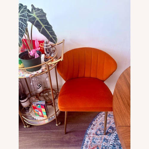 Used Hulala Home Modern Milia Velvet Dining Chairs for sale on AptDeco