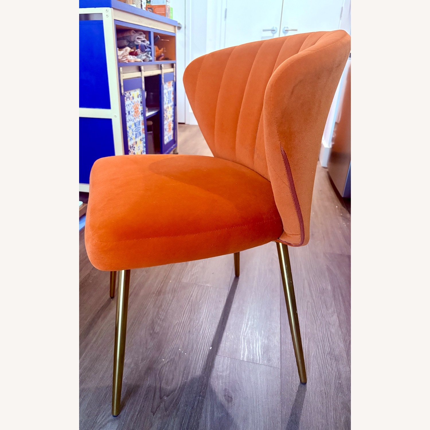 Hulala Home Modern Milia Velvet Dining Chairs - image-2