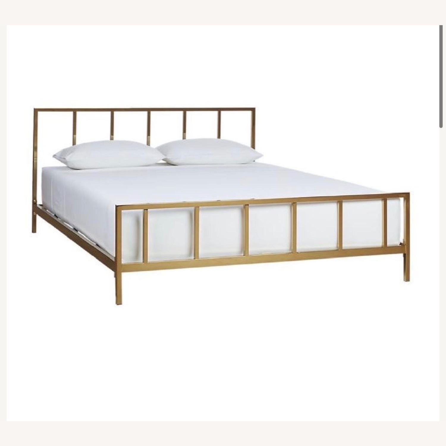 CB2 Alchemy Gold Metal Full Bed - image-4
