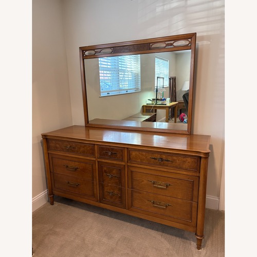 Used Drexel Heritage Vintage Light Brown Wood Dresser for sale on AptDeco