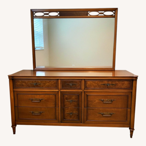 Used Drexel Heritage Vintage Light Brown Wood Dresser for sale on AptDeco
