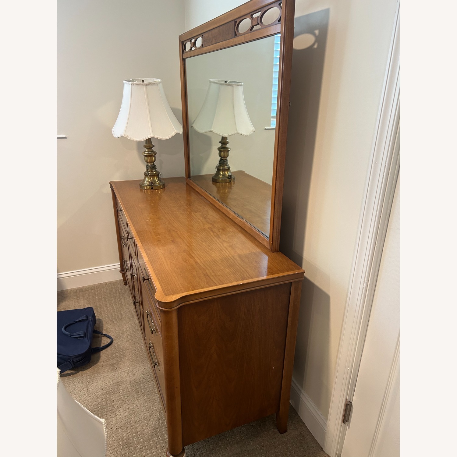 Drexel Heritage Vintage Light Brown Wood Dresser - image-2