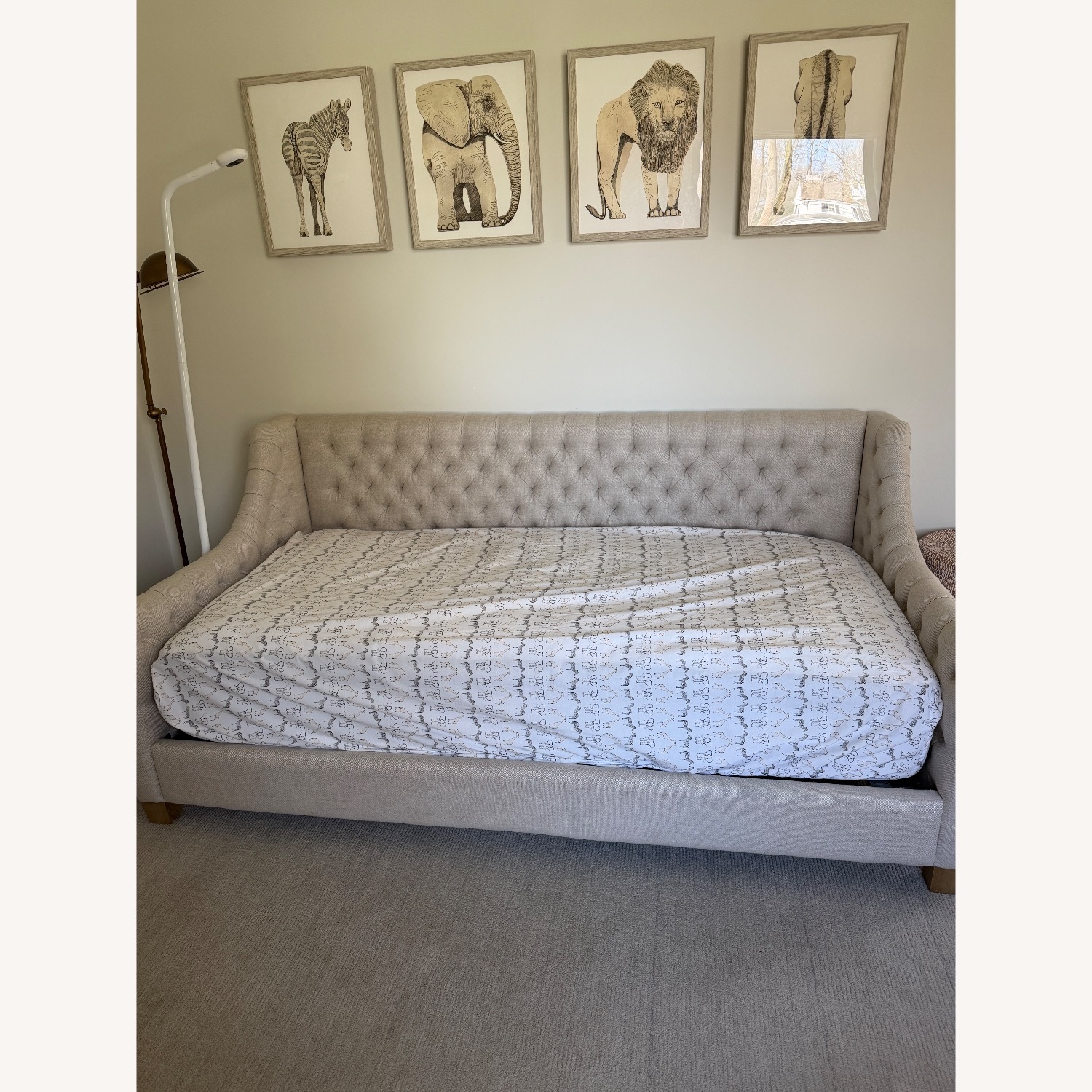 Restoration Hardware Devyn Natural Linen Daybed - image-3