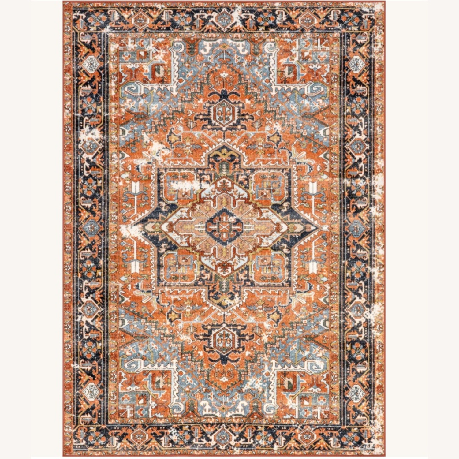 Rugs USA Dynasty Traditional Burnt Orange Area Rug - image-4