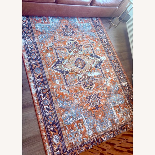 Used Rugs USA Dynasty Traditional Burnt Orange Area Rug for sale on AptDeco