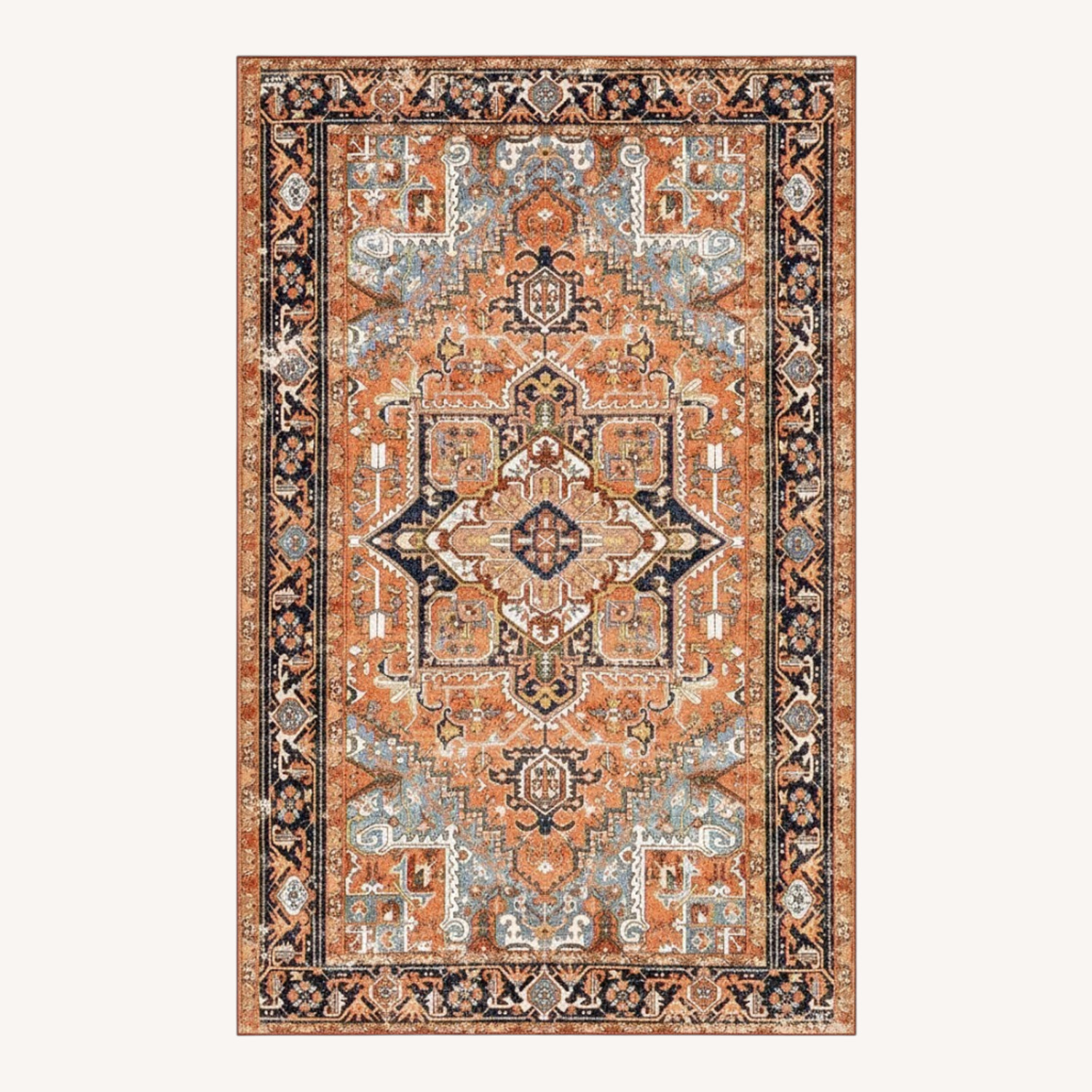 Rugs USA Dynasty Traditional Burnt Orange Area Rug - image-0