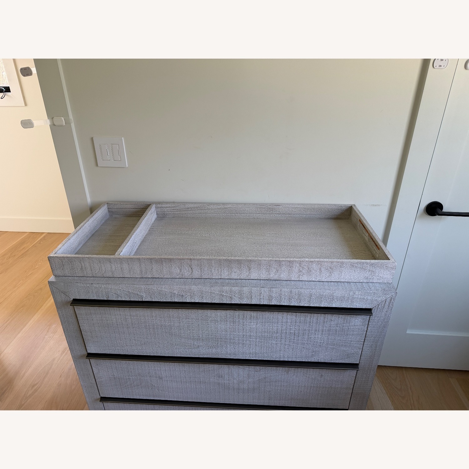 Restoration Hardware Thayer Light Gray Dresser - image-3