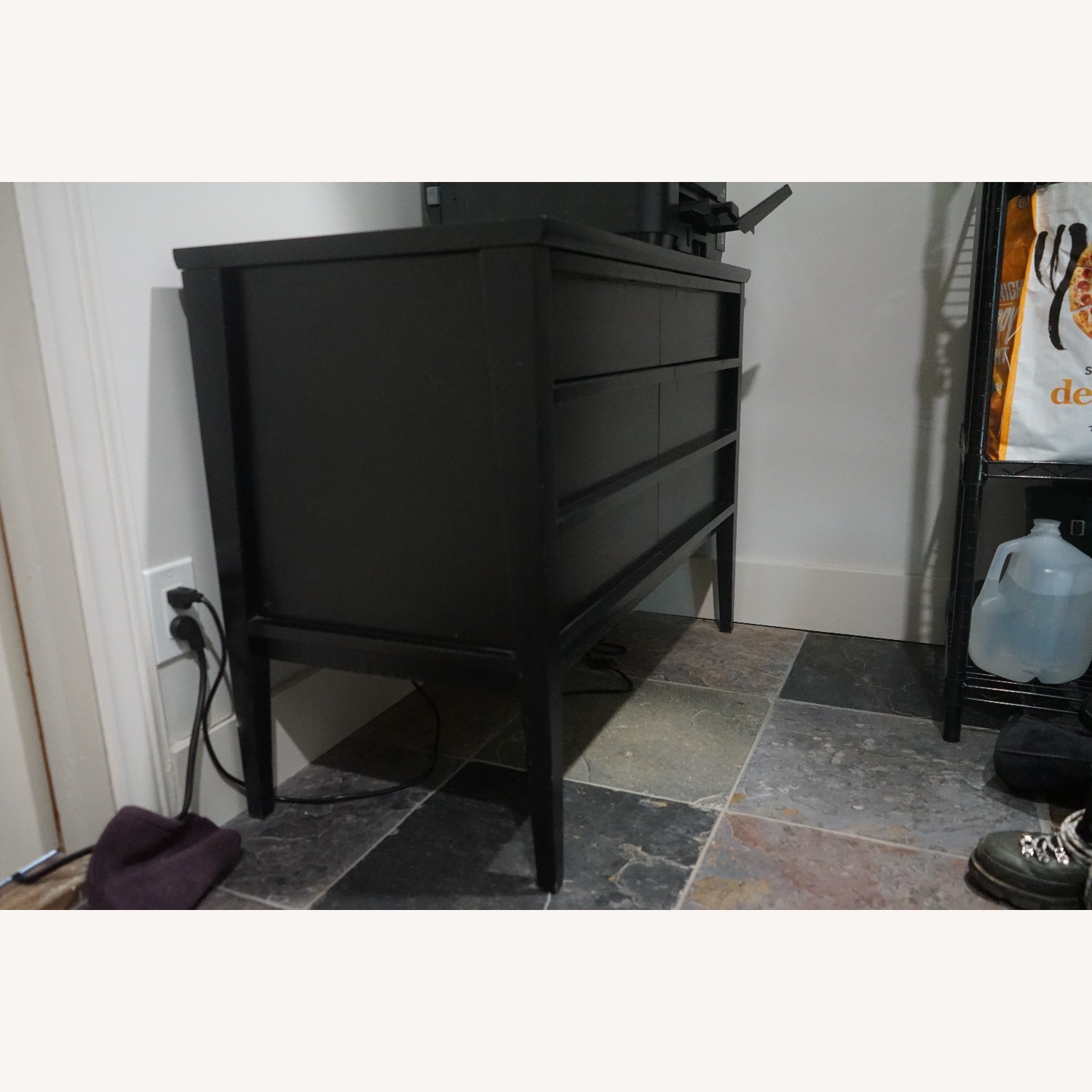 Crate & Barrel Spotlight Ebony Credenza Filing Cabinet - image-3