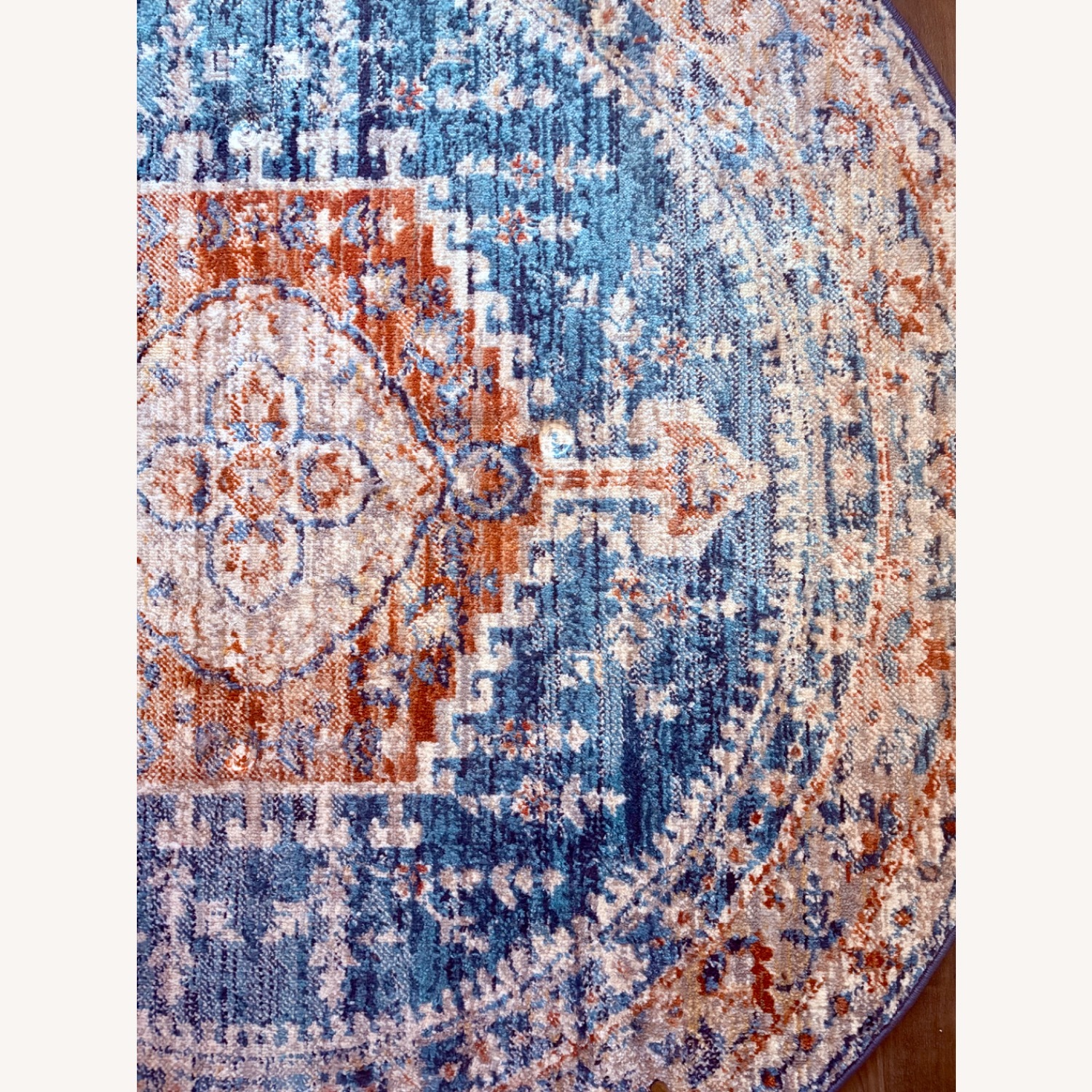 Rugs USA Barbed Mast Medallion Blue Round Rug - image-1