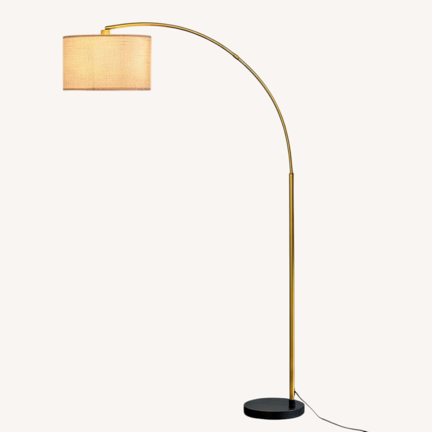 Wayfair Willa Arlo Arched Gold Floor Lamp - image-0