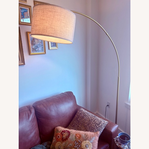 Used Wayfair Willa Arlo Arched Gold Floor Lamp  for sale on AptDeco