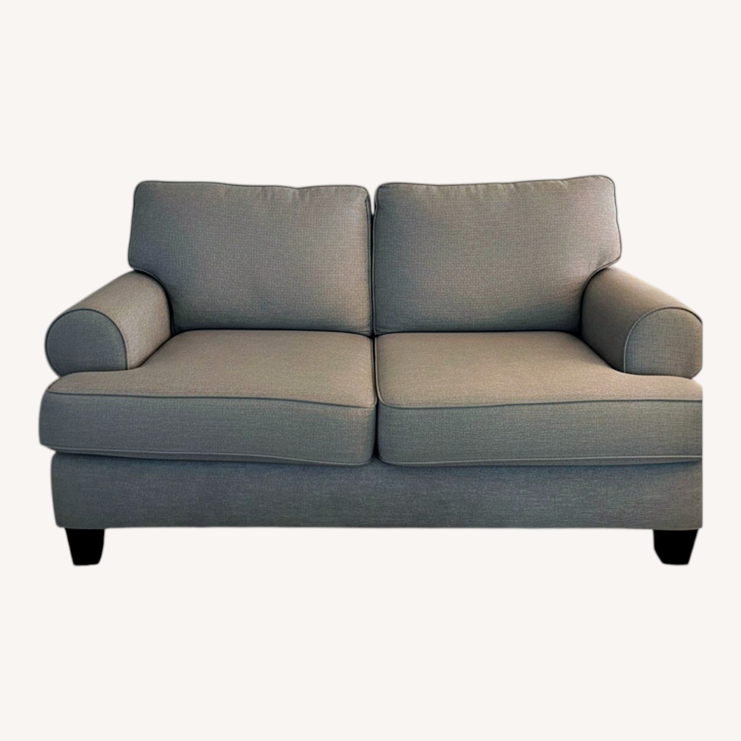 Light Gray Fabric 2 Seater Sofa - image-0