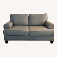 Light Gray Fabric 2 Seater Sofa