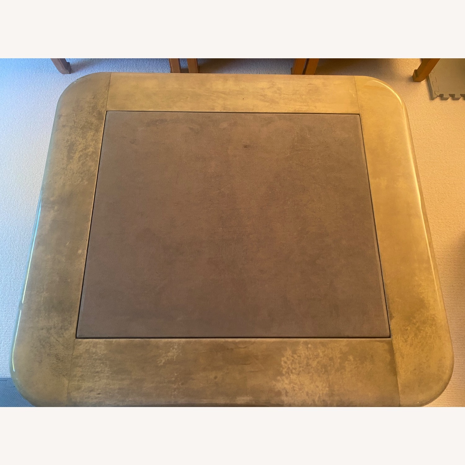 Light Gray Backgammon/Card Table - image-8