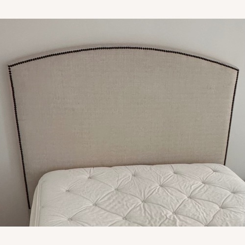 Used Pottery Barn Upholstered Full Bed for sale on AptDeco