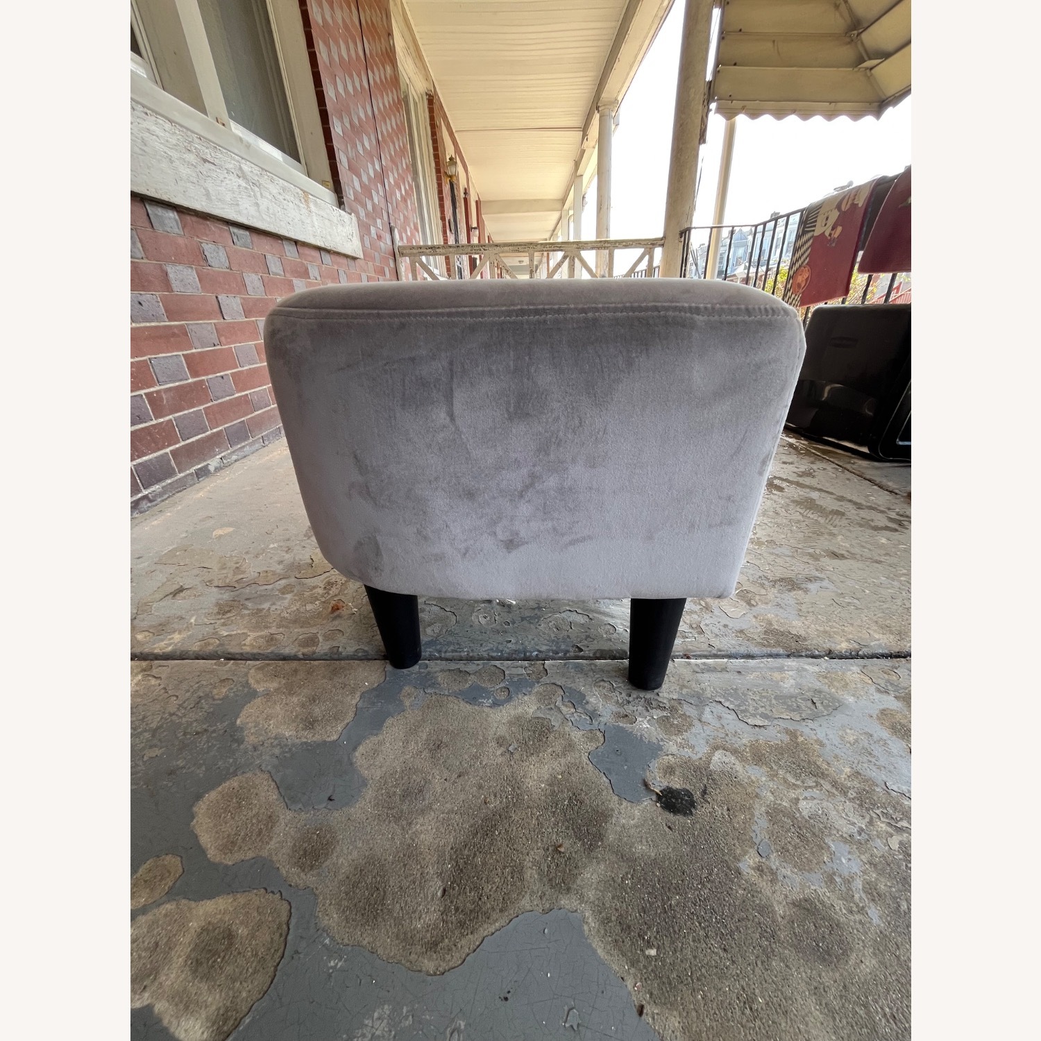 Gray Chair Ottoman  - image-2