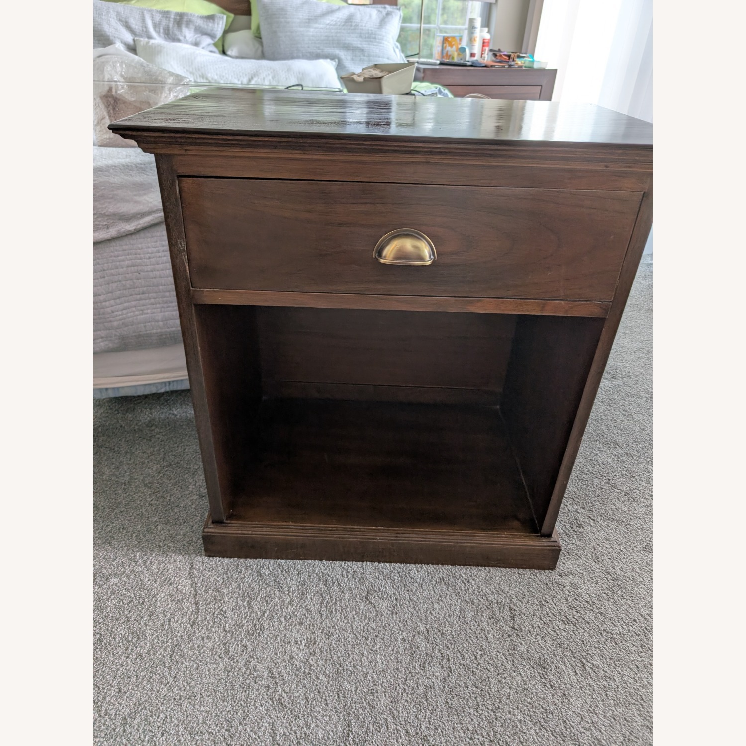 Solid Mahagony Custom-made Nightstand Set of 2 - image-3