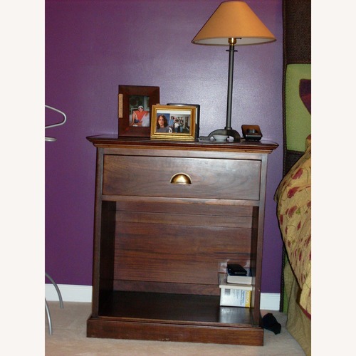 Used Solid Mahagony Custom-made Nightstand Set of 2 for sale on AptDeco