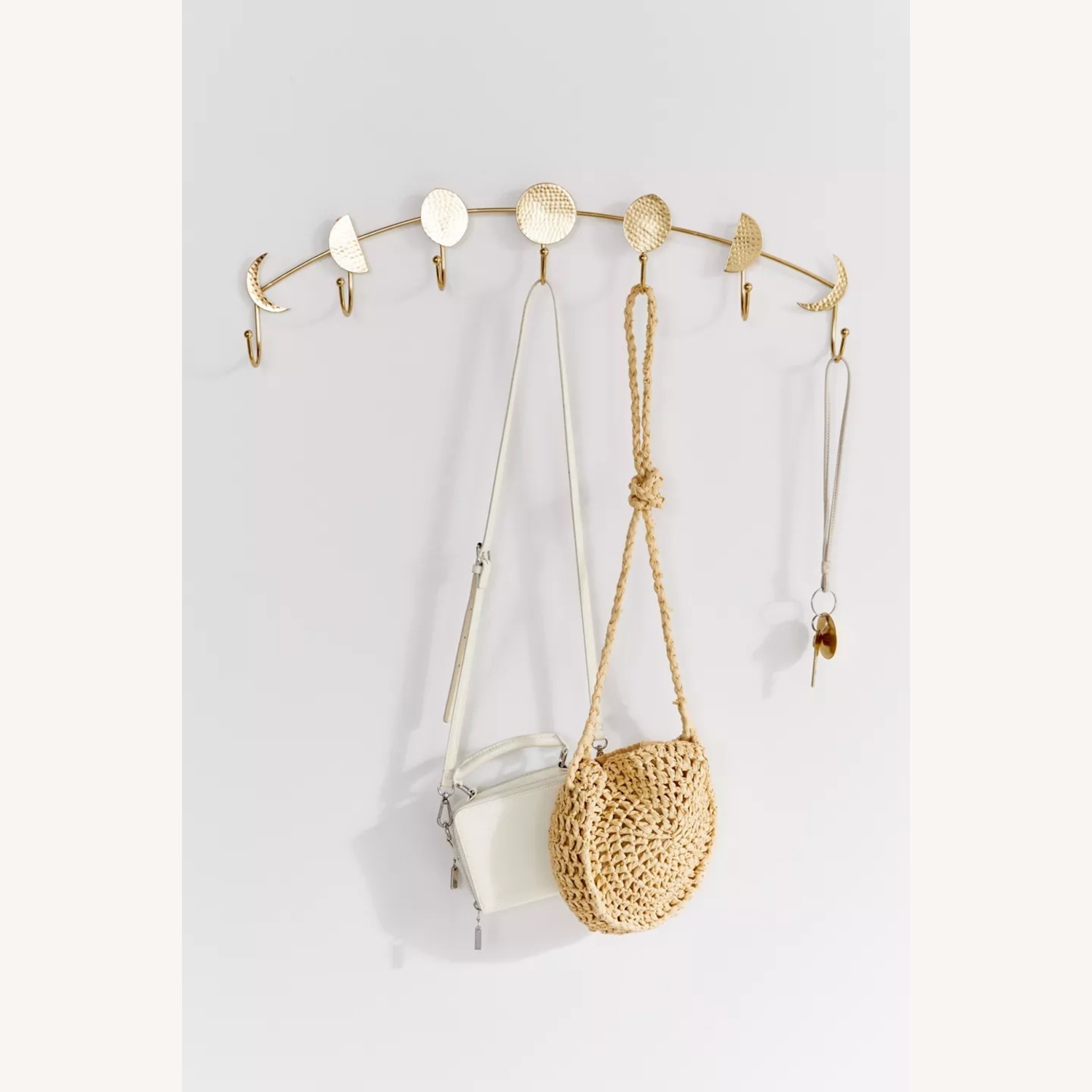 Urban Outfitters Moon Phase Hammered Metal Wall Multi-Hook - image-6