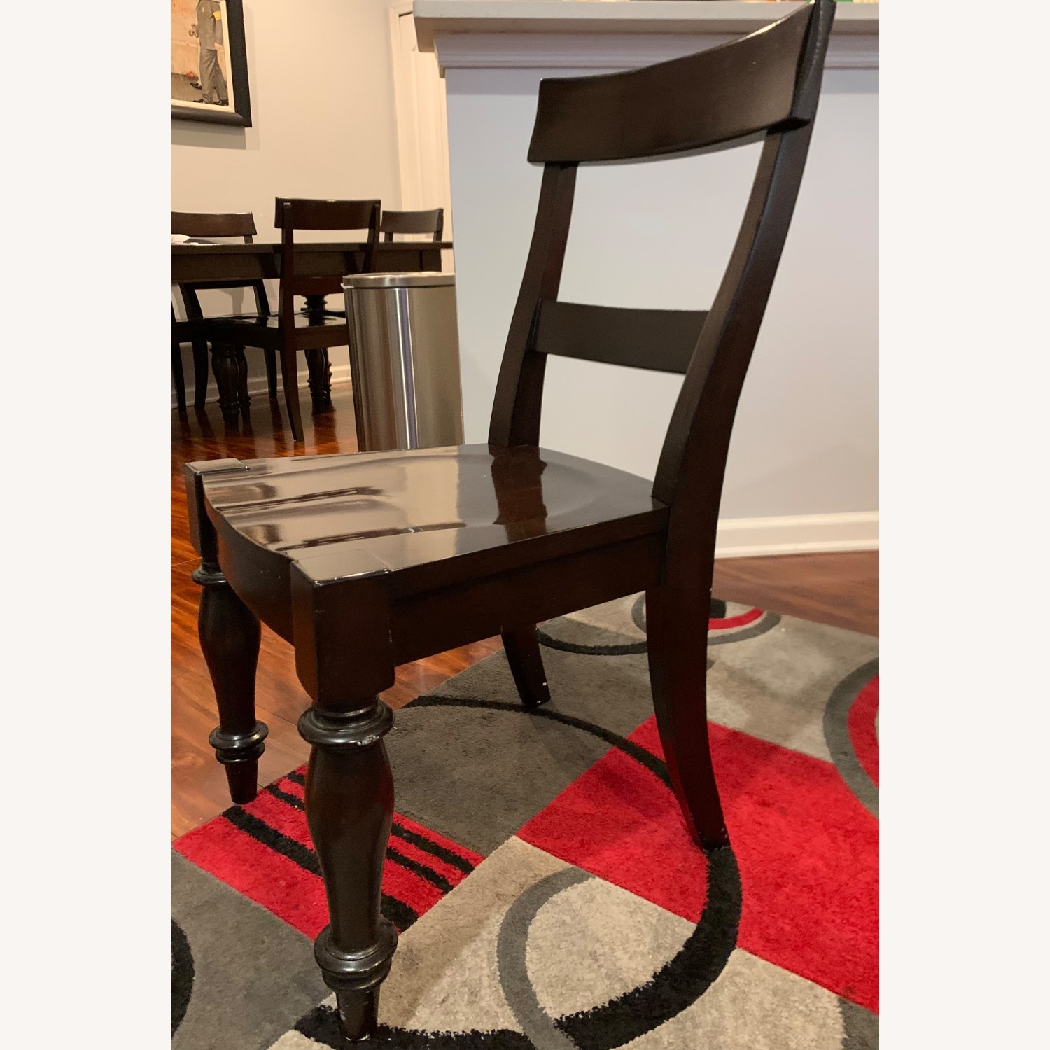 Pottery Barn Mahogany Dining Table, Chairs - image-5