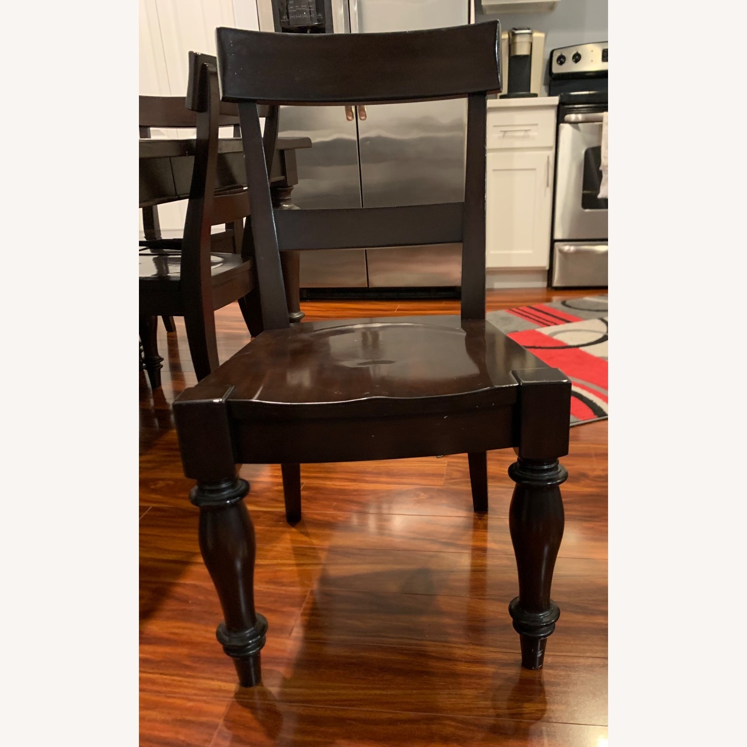 Pottery Barn Mahogany Dining Table, Chairs - image-6