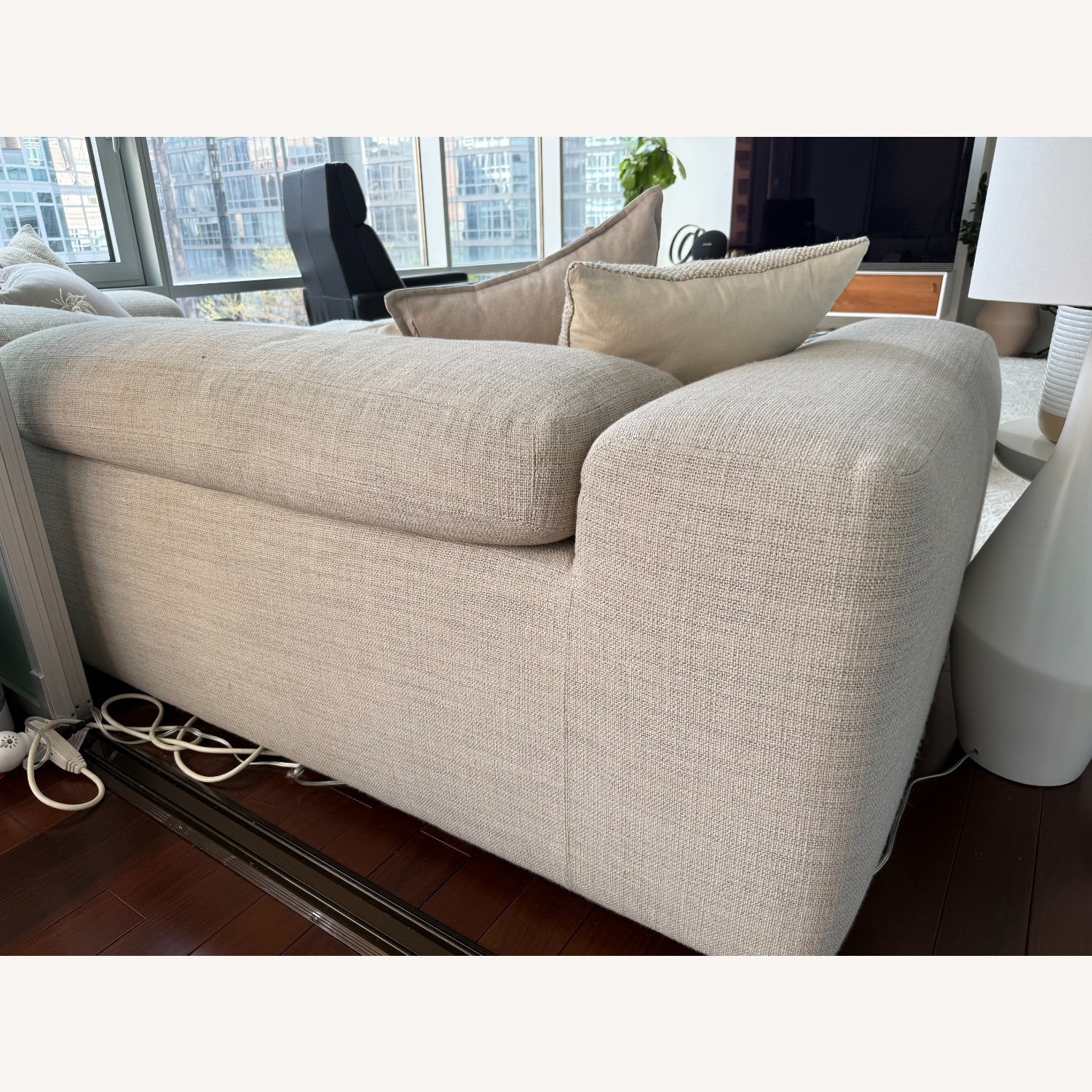 Design Within Reach Kelston Sofa Couch – 115" Pebble Weave - image-5