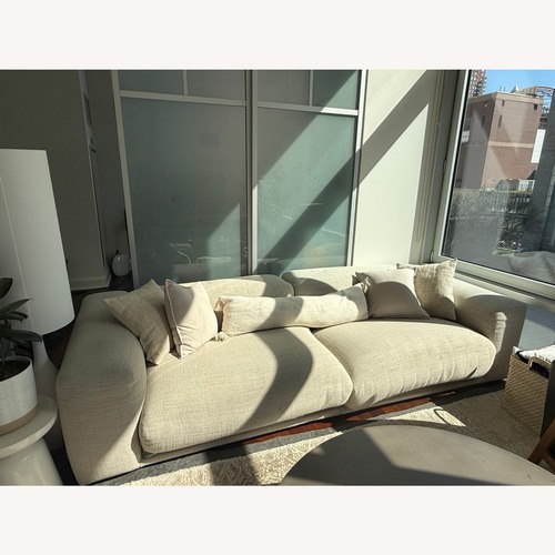 Used Design Within Reach Kelston Sofa Couch – 115" Pebble Weave for sale on AptDeco