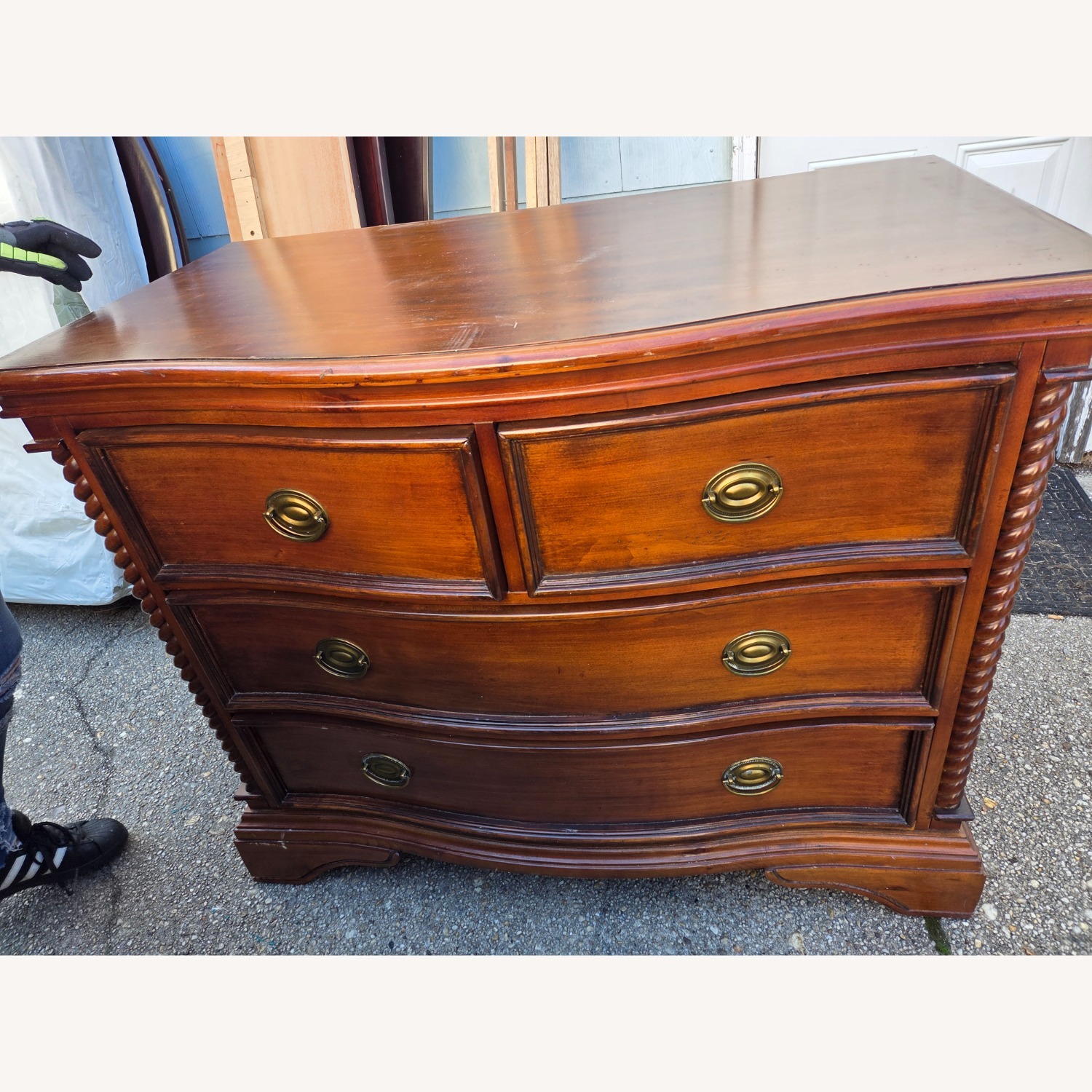 Dark Brown Wood Armoire  - image-2