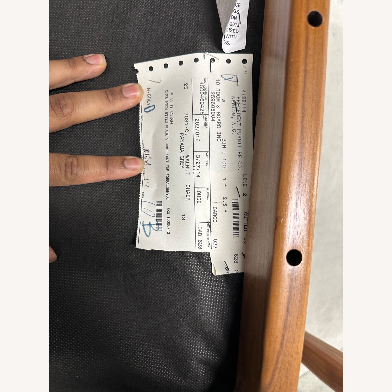 Room & Board Callan Light Gray Fabric Accent Chair - image-8