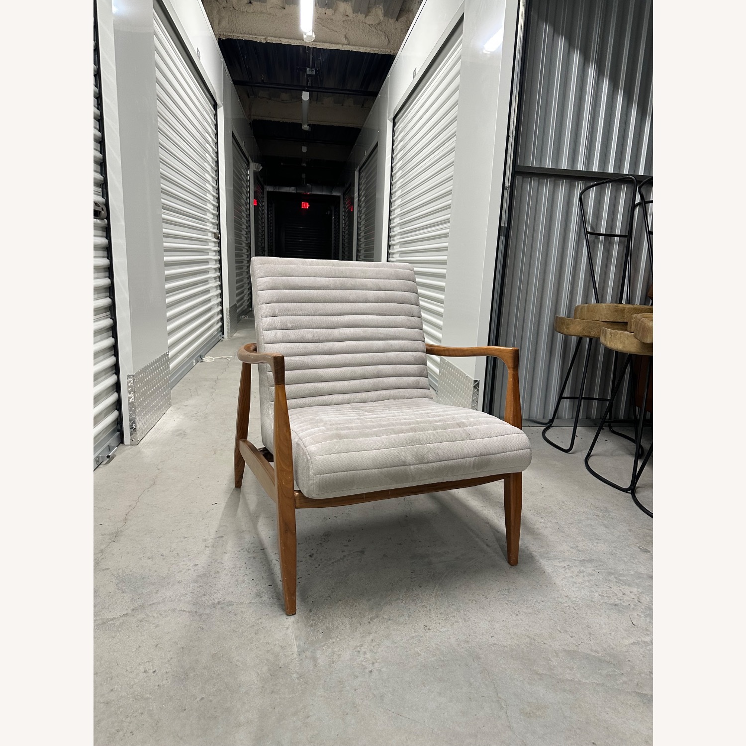 Room & Board Callan Light Gray Fabric Accent Chair - image-2